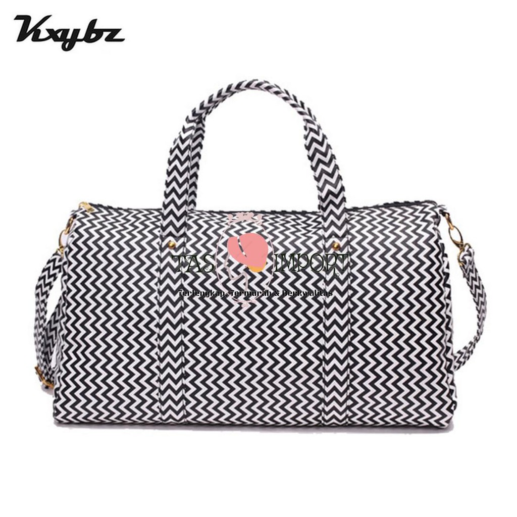 Termurah Tas wanita hand bag kulit import  salur zig zag 2 way - tas selempang