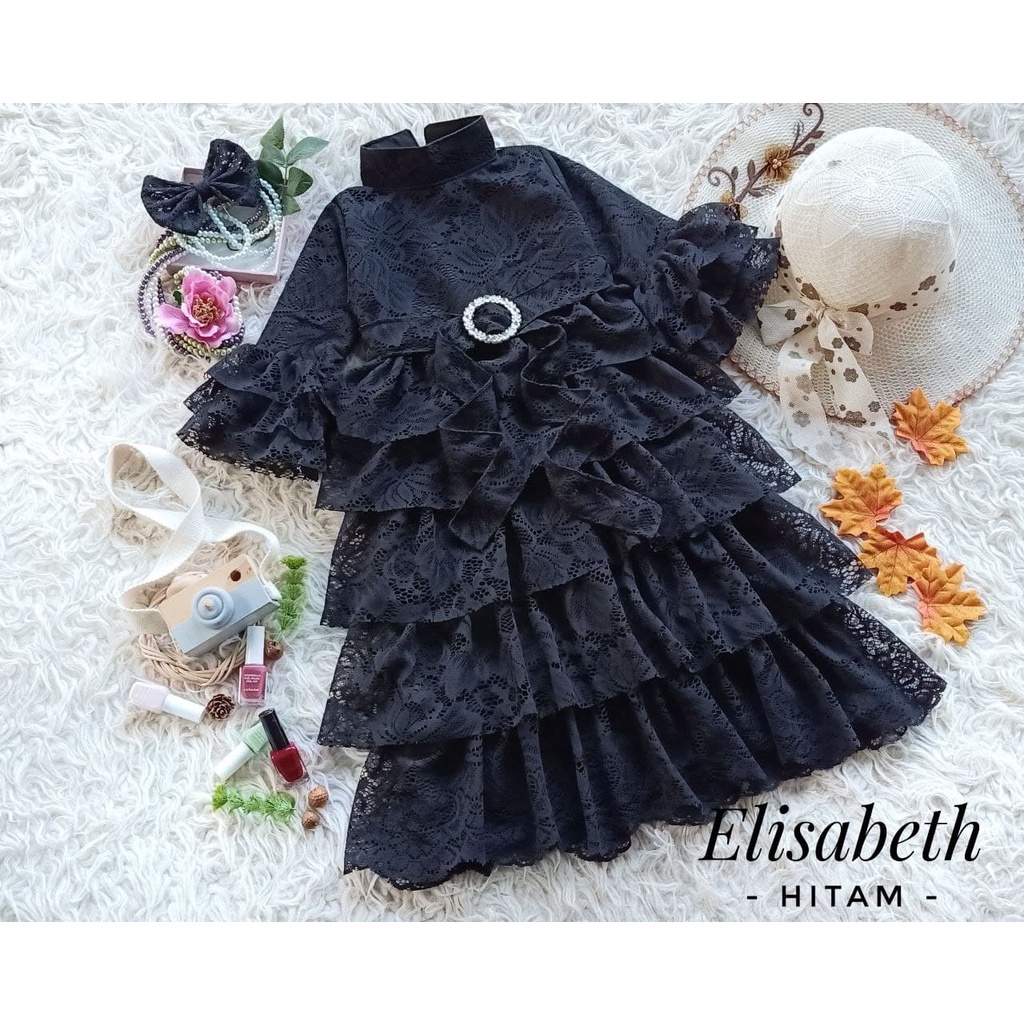 Gaun Bridesmaid| GAUN ELISABETH | BAJUNIK | BAJUANAKUNIK | AZZAFRAN/Dress Terbaru Elisabeth Warna Hi