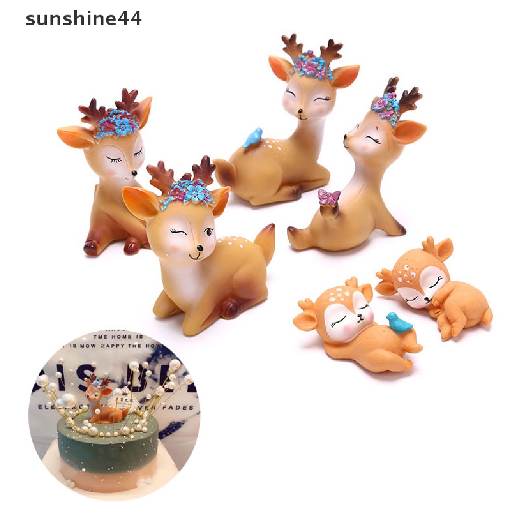 Sunshine Sika Miniatur Rusa Untuk Dekorasi Kue