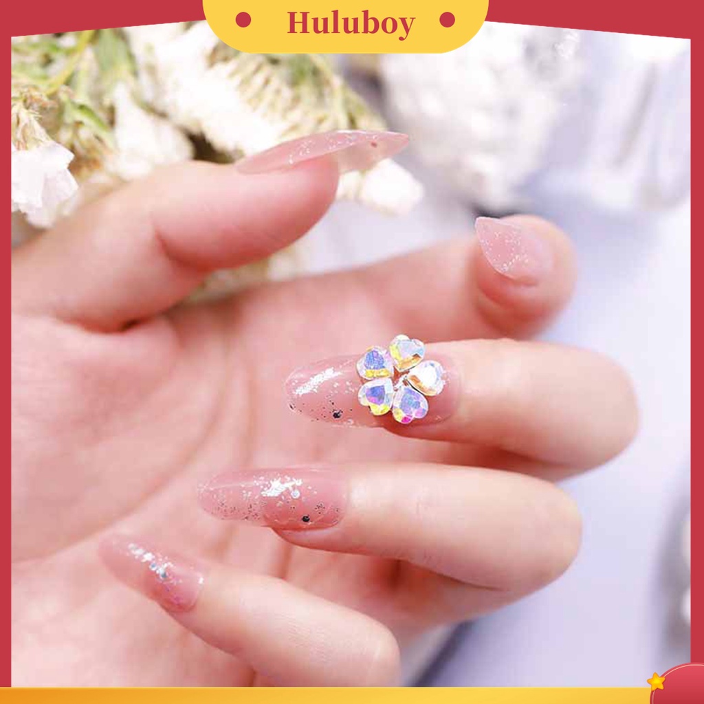 Huluboy Huluboy♡ Ornamen Bunga 3D Aksen Berlian Imitasi Untuk Dekorasi Nail Art
