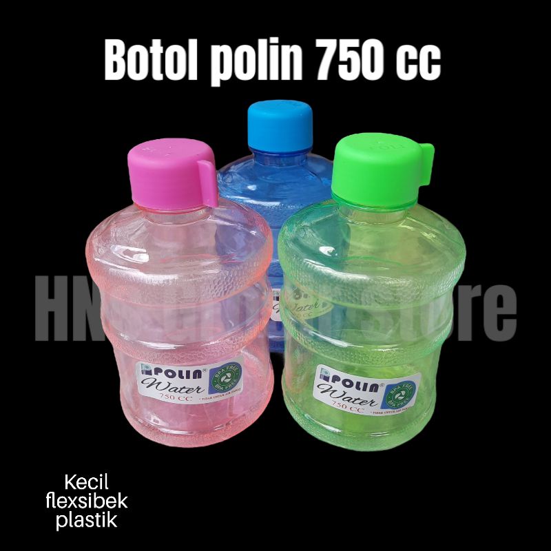 botol air minum polin 750 cc BPA FREE plastik model galon kecil