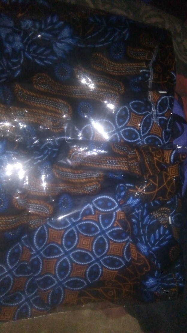 Batik Couple Seno Biru M L Xl Xxl