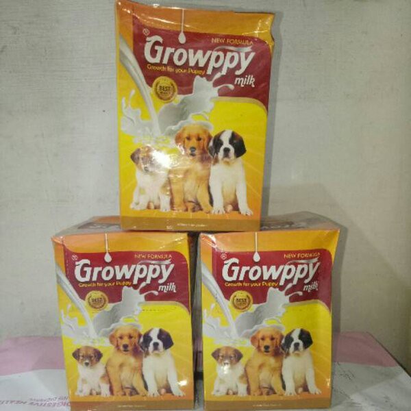 Growppy Dog Puppy Milk 1 Box Growpy Susu Anak Anjing Dewasa Dus Boks