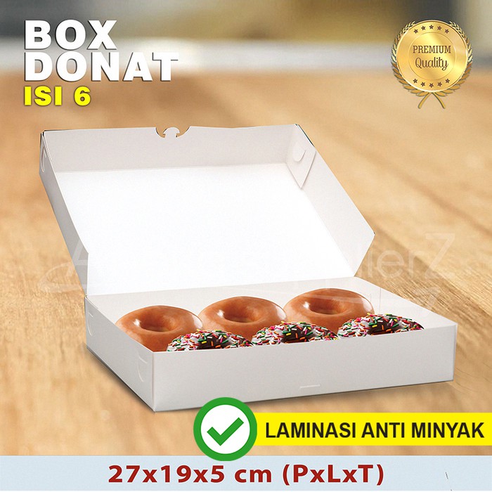

Kotak Box Donut PUTIH - Isi 6 donat (30PC)