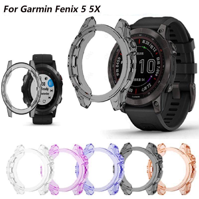 Soft Case TPU Transparan Cover Proteksi Smartwatch Garmin Fenix 5 5X 5X