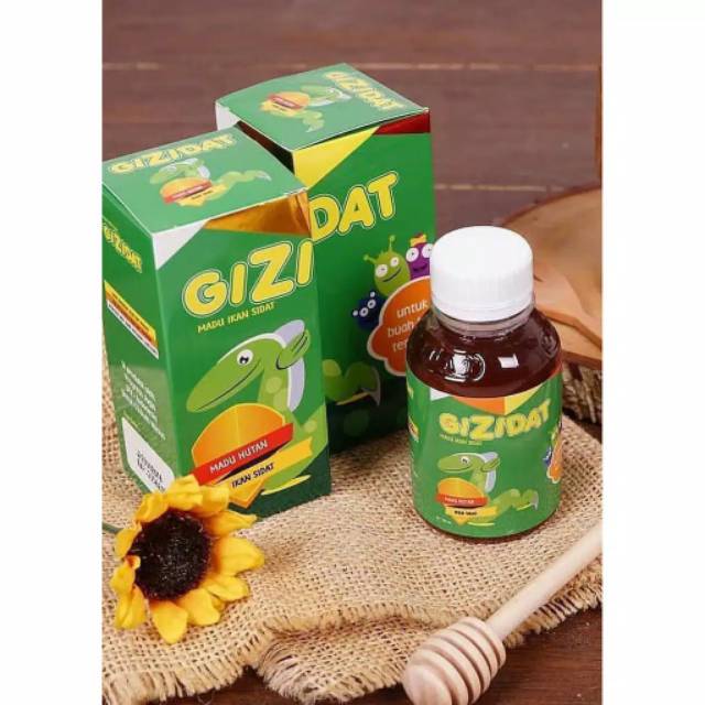 Gizidat original madu anak penambah nafsu makan| madu ikan sidat + prebiotik