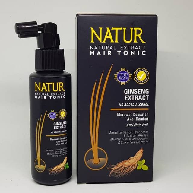 NATUR HAIR TONIC GINSENG EXTRACT ORIGINAL BPOM 90ML TONIC RAMBUT RONTOK PERAWATAN RAMBUT RONTOK ANTI RONTOK TREATMENT RAMBUT