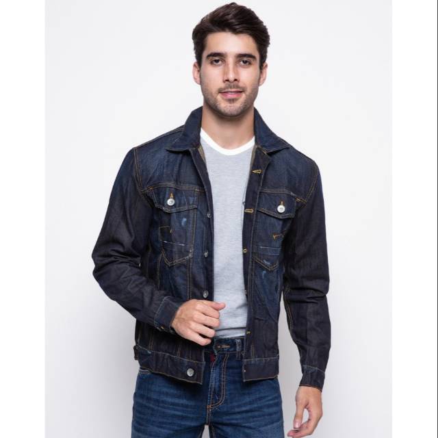 Bombboogie Jeans Denim Jacket Dark Blue Wash