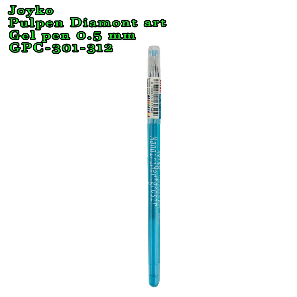 Pulpen * Joyko * Diamont art * Gel pen 0.5 mm * GPC-301-312