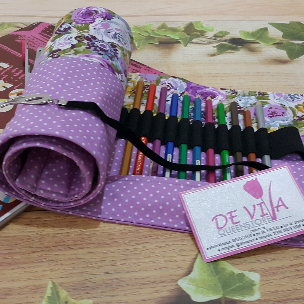 

Tempat Pouch Pensil Warna Spidol Kuas Drawing Pen Kosmetik Alat Rajut Serbaguna