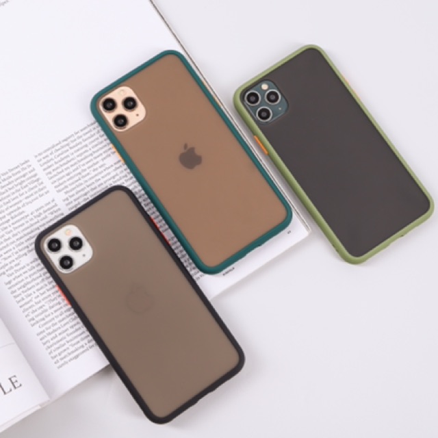 Slim Hybrid Full Cover Soft Case 8 COLOR - (1) for iPhone 6 7 8 X XS Max 11 Pro Max