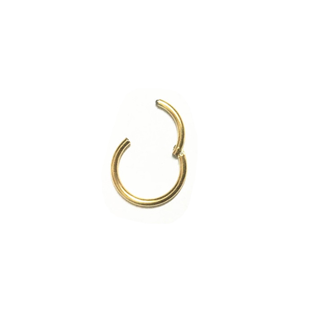 1pc Cincin Hoop Septum Tindik Palsu Bentuk U Bahan Stainless Steel Warna Campur Untuk Hidung