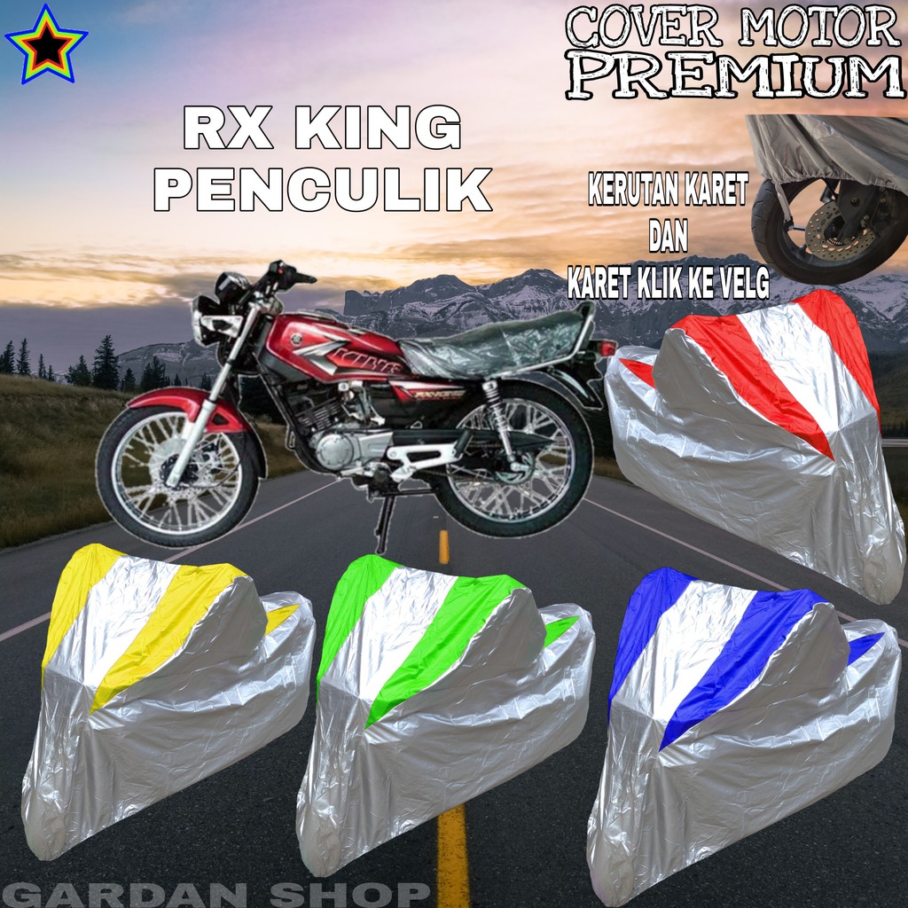 Sarung Motor RX KING Silver KOMBINASI Body Cover Penutup Rx King PREMIUM