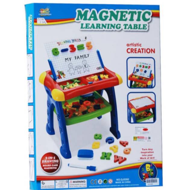 Mainan magnetic board learning table meja belajar magnet