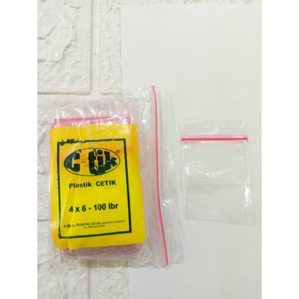 Plastik Klip C-Tik 4x6cm 1pack isi 100lembar