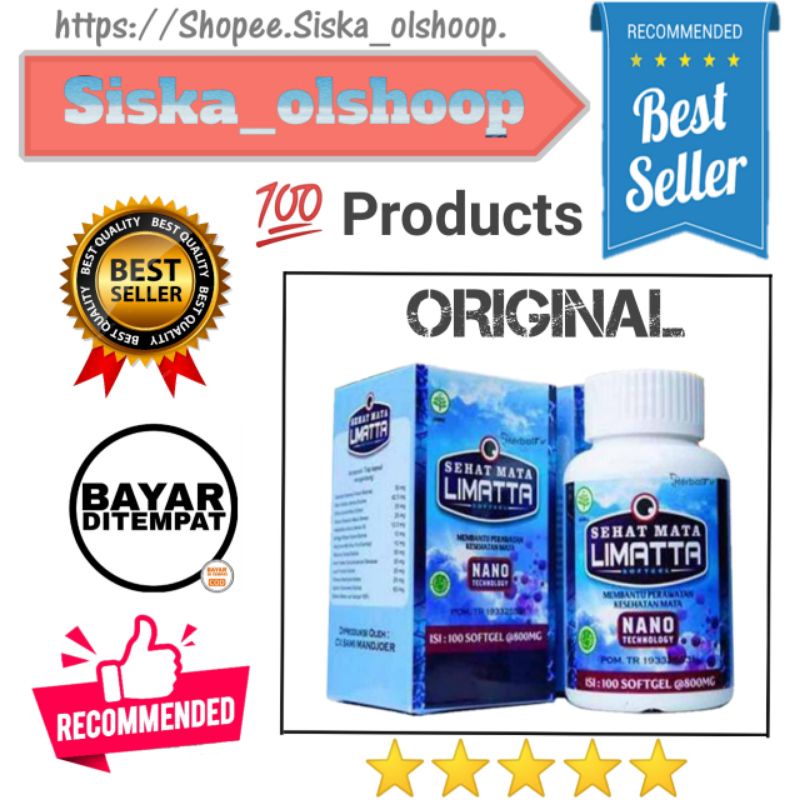 Sehat MATA LIMATTA softgel original - obat rabun dan mata sehat Herbal