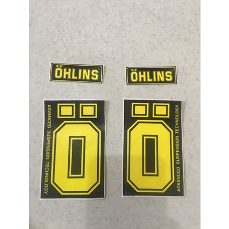 Stiker fork ohlins