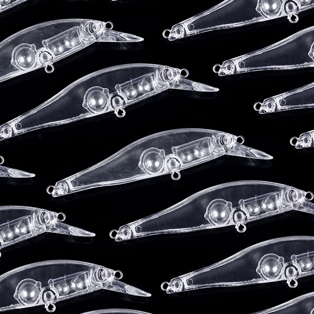 Hengjia 100Pcs Umpan Pancing Ikan Minnow Polos 10cm 10g Tanpa Cat