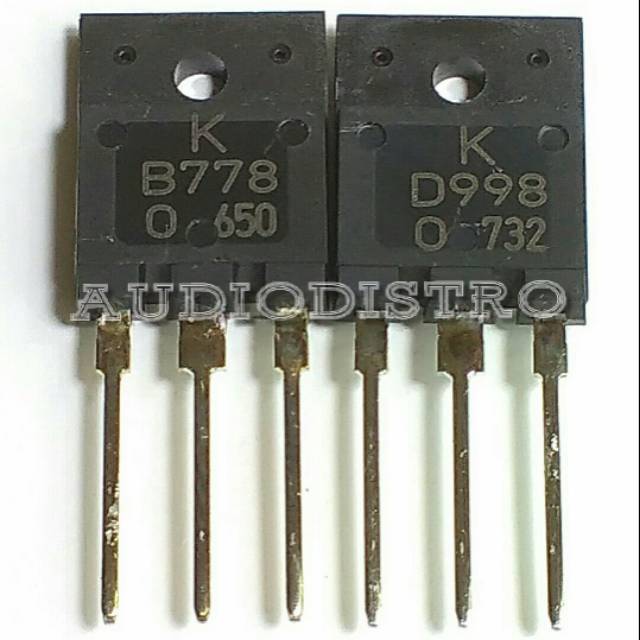 2SB778 & 2SD998 / B778 & D998 transistor