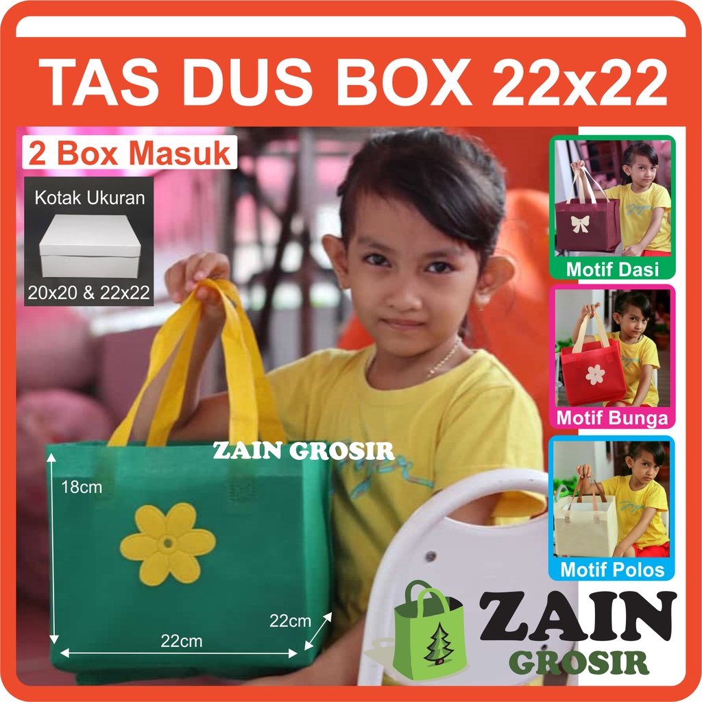 

Tas box 22x22 kotak nasi kantong souvenir spunbond press hajat pengajian murah hampers syukuran sunatan khitanan pernikahan acara lahiran tahlil tahlilan mengenang doa event