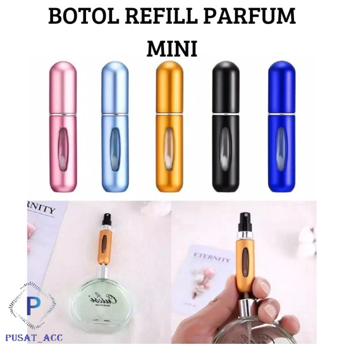 BPR5 - Botol Parfum Travel Spray Mini Refillable 5 ml