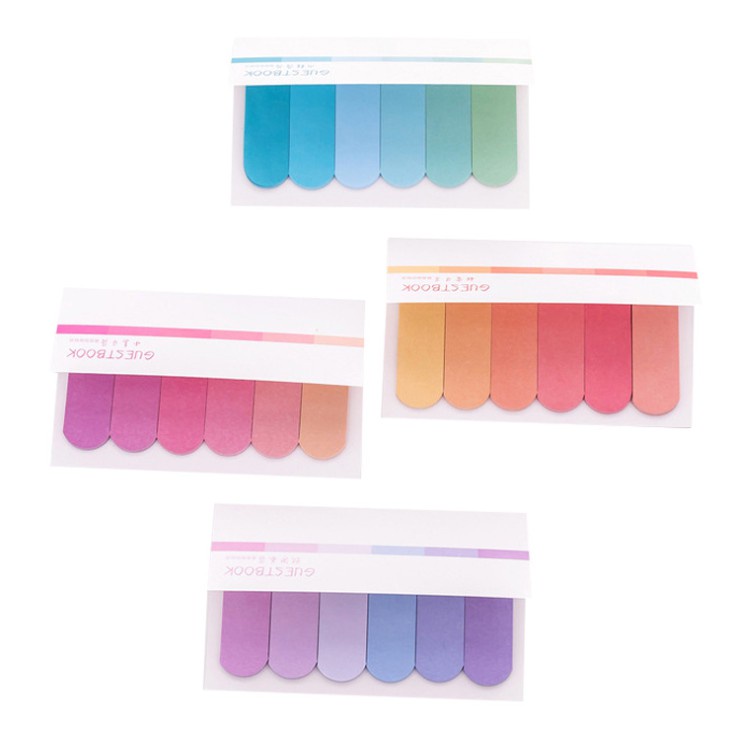 STICKY NOTES MEMO MINI STICK NOTE POLOS 6 BARIS WARNA WARNI CANTIK