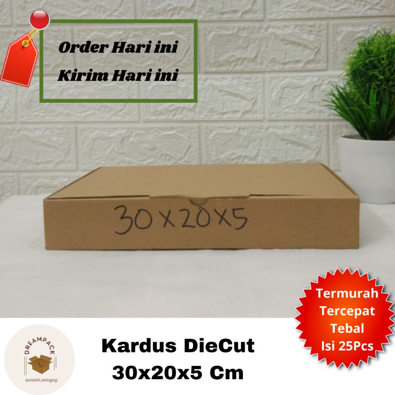 

KARDUS BOX/KARDUS PACKING/DUS BOX/DIE CUT 30X20X5 CM