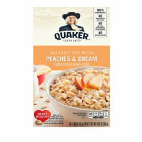 

Havermut Instan Impor Quaker Instant Oatmeal Peach&Cream 300gr/10×30g