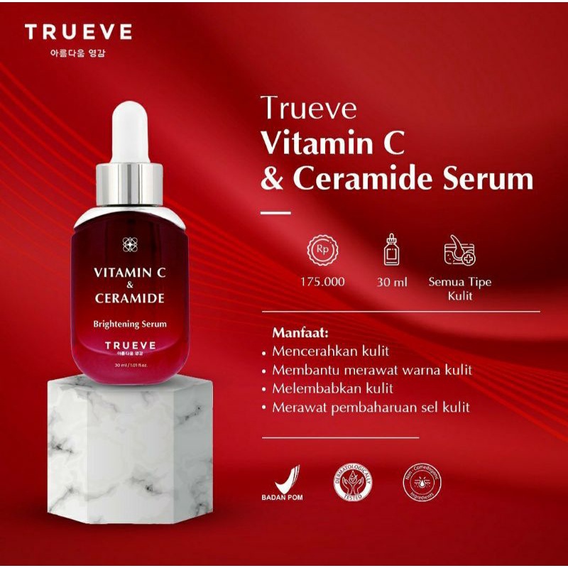 Jual TRUEVE Vitamin C & Ceramide Serum 30ml Shopee Indonesia