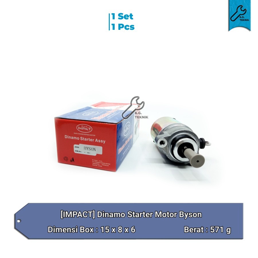 Dinamo starter motor BYSON - Impact