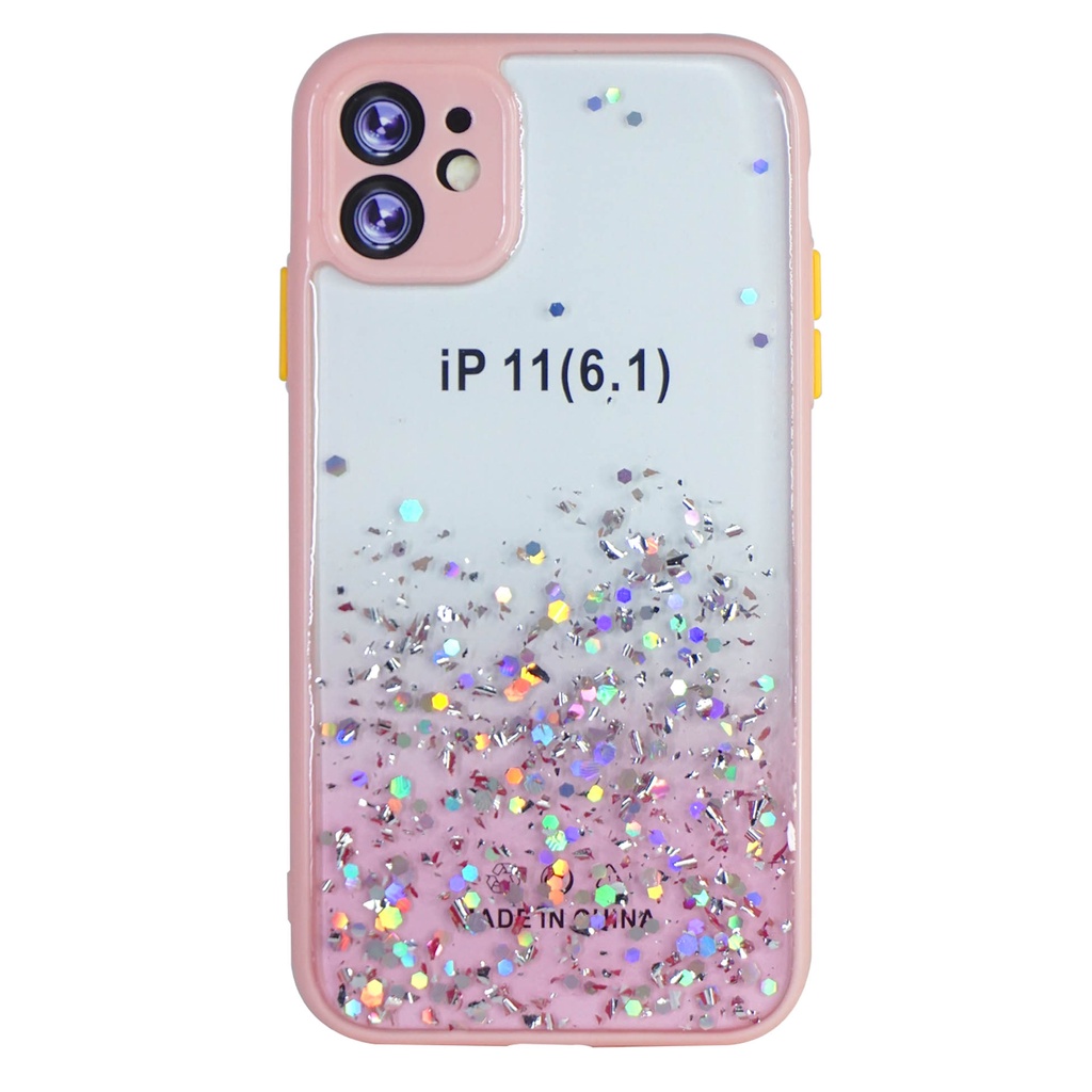 MallCasing - iPhone XS | XR | XS Max | 13 Mini 5.4 | 13 Pro 6.1 | 13 Pro Max 6.7 Transparent Dove Candy Glitter Hard Case