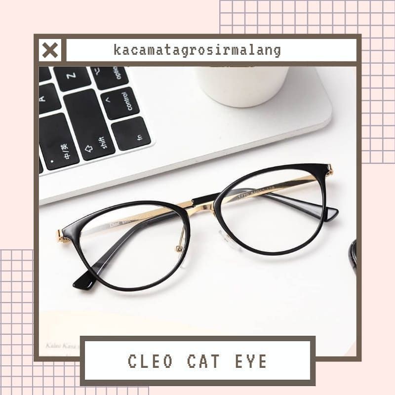 kacamata frame cleo cat eye