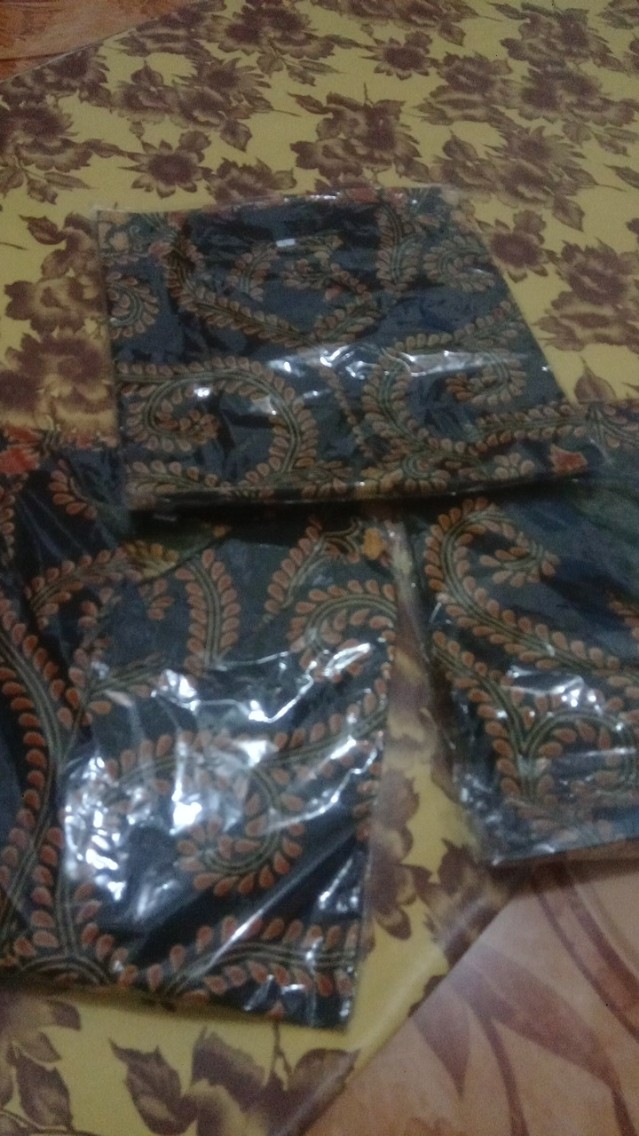 Batik Couple Keluarga Sania Ruffle Ori Ndoro Jowi Dnt Pari Ngadek Emas