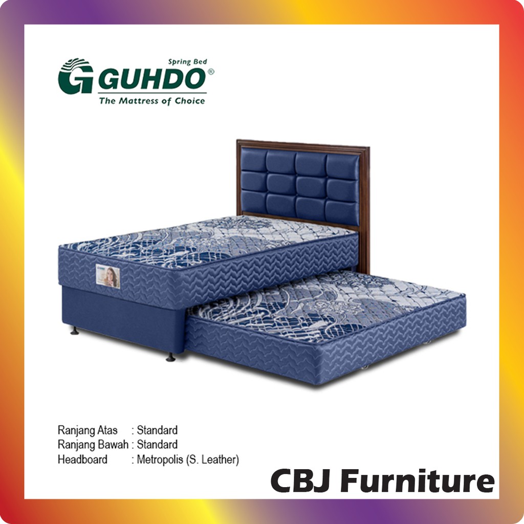 Guhdo Kasur Springbed 2In1 Standard - Full Set Metropolis - Khusus Jabodetabek
