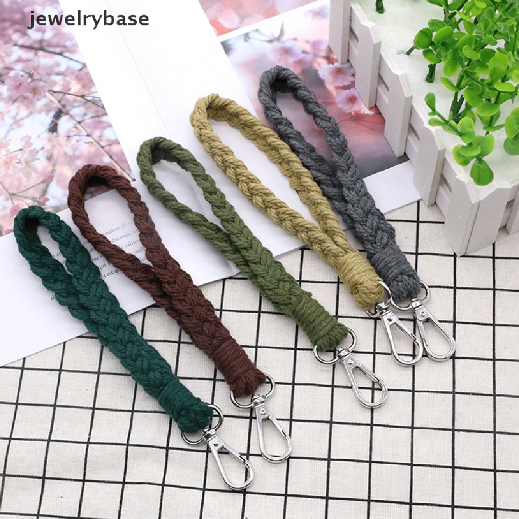 Gantungan Kunci Tali Kepang Macrame Hand woven Gaya Boho Untuk Guru