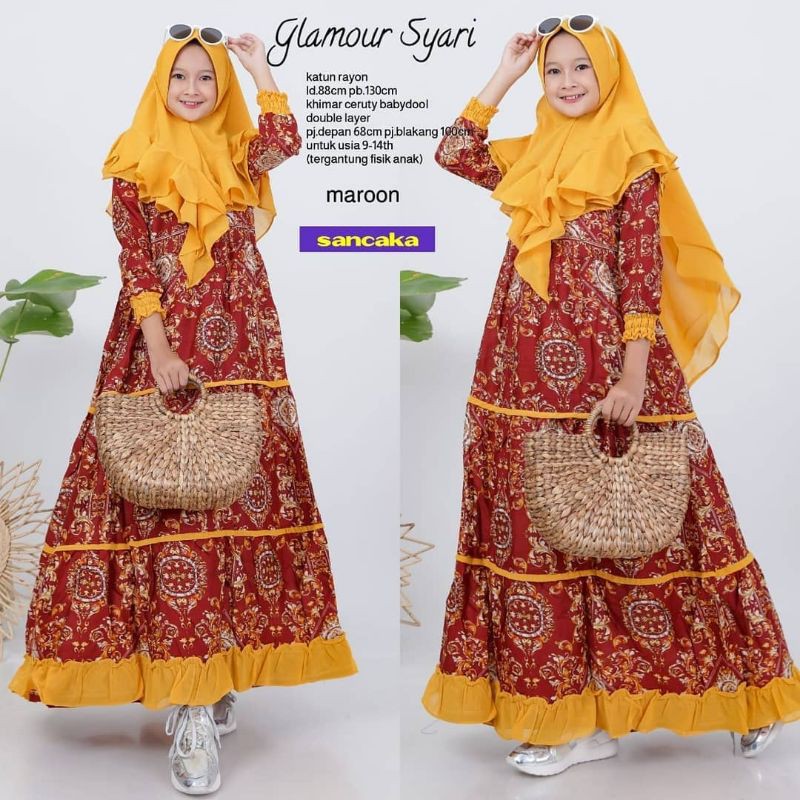 SL Glamour Kids Syari READY