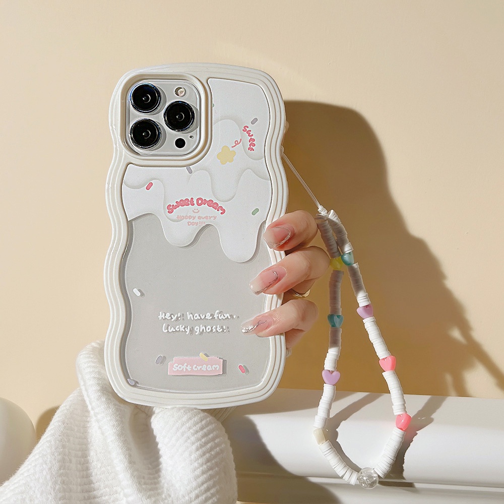Soft Case Tpu Transparan Frame Gelombang Cover iPhone 13 13pro 13prm 11 7Plus 8Plus Xr XS 13 12pro Max