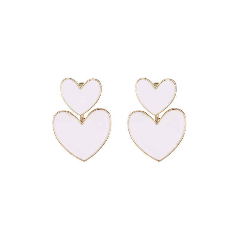 AY(CN) Anting Tusuk Gantung Bahan Sterling Silver 925 Desain Hati Untuk Wanita