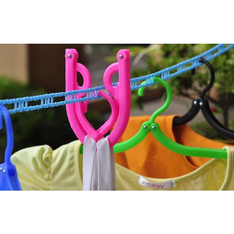 Hanger Baju Lipat - Jemuran Portable Laundry Gantungan Baju Pakaian serbaguna multifungsi cucian