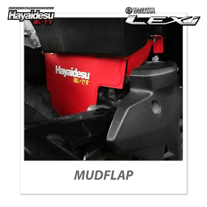 mudflap hayaidesu karet lumpur Lexi 125 original