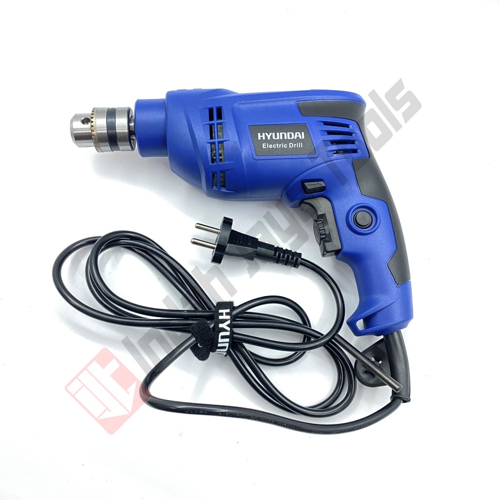 HYUNDAI HDED108 Mesin Bor Besi Kayu 10 mm - Electric Drill