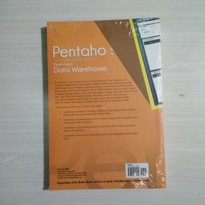 

database-buku- pentaho: solusi open source untuk membangun data warehouse+cd - mulyan -buku-