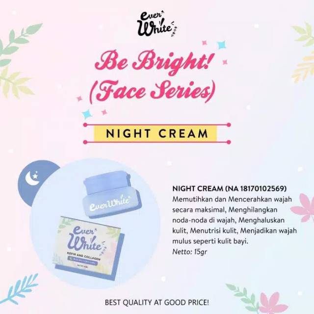 Everwhite Be Bright Night Cream 15ml