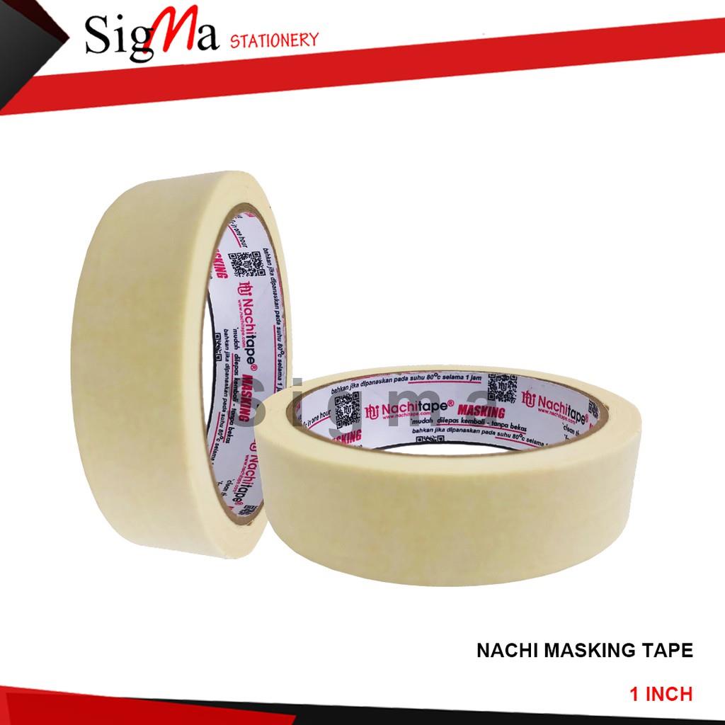 

Masking Tape NACHI 24mm / Lakban Kertas / Solasi Kertas