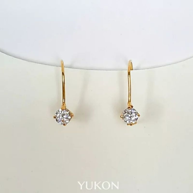 Anting Remaja Desi Permata Zirkon Kadar 875 20 Karat 20k Anting Anak Sampai Remaja Earring Earrings 