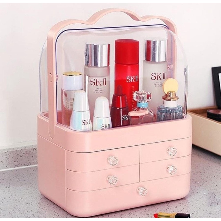 Tempat Kosmetik Rak Kosmetik Serbaguna Storage Box Organizer Kotak Kosmetik