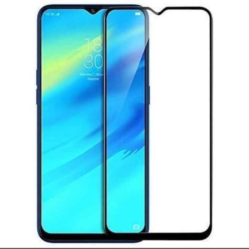 Realme 5/5i/C3 Tempered Glass Full Layar Anti Gores Kaca