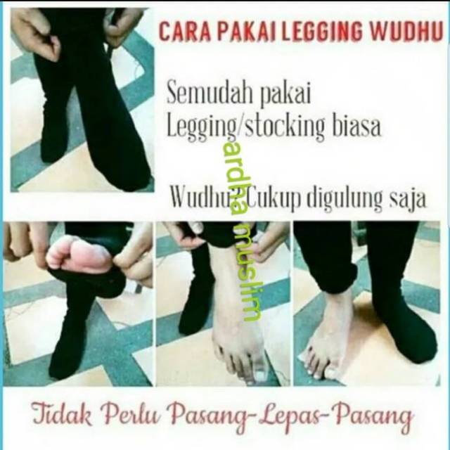 Celana Legging wudhu wanita II celana  dalaman muslimah