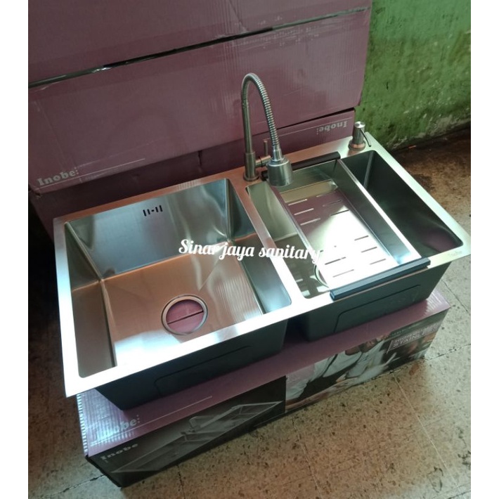 Paket sink stainless inobe 8245 &quot;ORIGINAL&quot; / kitchen sink 8245 stainless