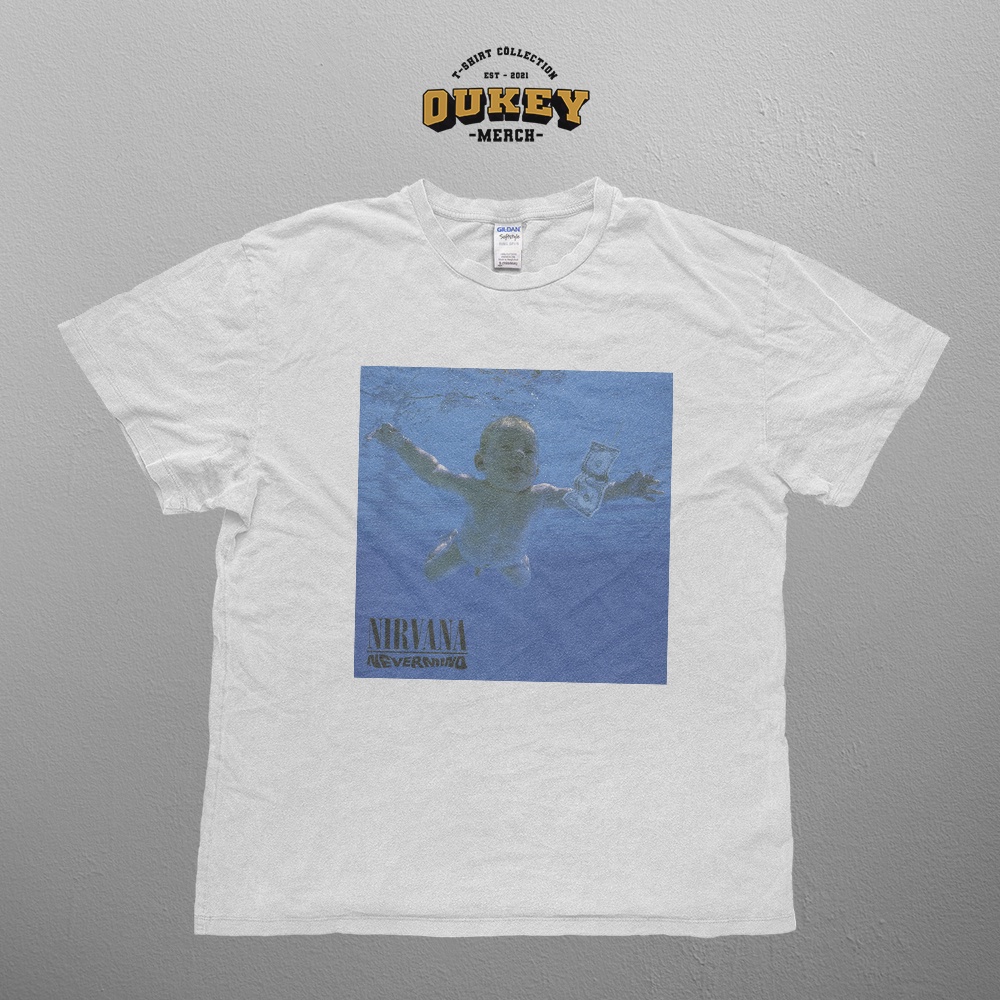 Nirvana  T shirt - Nevermind (Vintage Tee, Kaos Band, kaos nirvana )